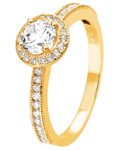 Timanttiset-kultakorut kultasormus JR1132-CZ-170