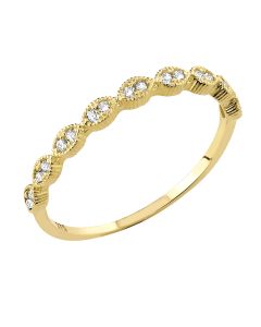 Timanttiset-kultakorut kultasormus JR2796-CZ