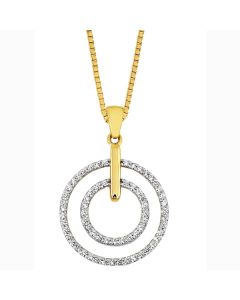 Timanttiset-kultakorut kultariipus KLG109