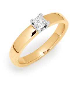 Romanssi timanttisormus keltakulta 131/132-025-170