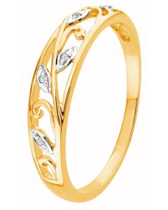 Brilliant Star timanttisormus keltakulta R81964-185