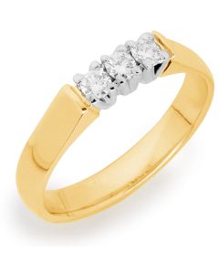 Romanssi timanttisormus keltakulta 125/126-015-185