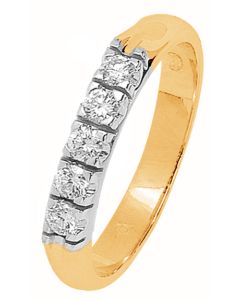 Romanssi timanttisormus keltakulta 127/128-015-190