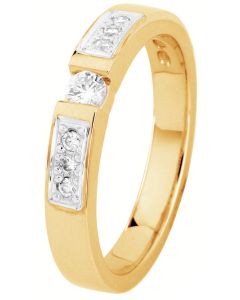 Romanssi timanttisormus keltakulta 160-015