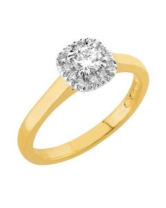 Sandberg Toivomuslähd timanttisormus keltakulta V-708