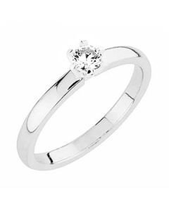 Sandberg Kuunsäde timanttisormus valkokulta V-11W 0.15 170