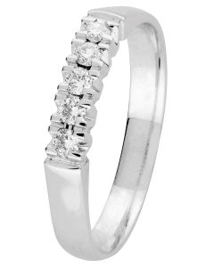 Romanssi timanttisormus valkokulta 166-015V