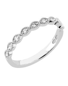 Romanssi timanttisormus valkokulta 227-009