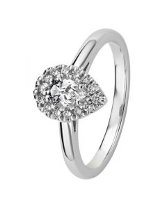 Kohinoor Garda timanttisormus valkokulta 033-420V-14-165