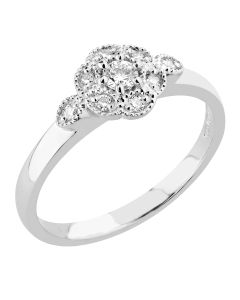 Romanssi timanttisormus valkokulta 230-017-180