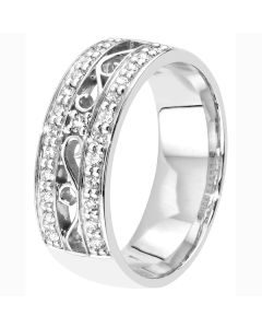 Romanssi timanttisormus valkokulta DF235-026-185