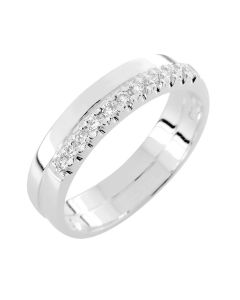 Romanssi timanttisormus valkokulta 188-0165