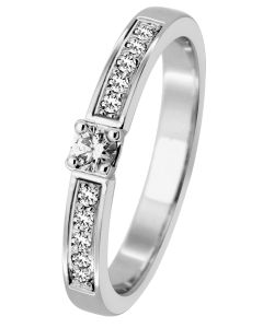 Romanssi timanttisormus valkokulta 199-020