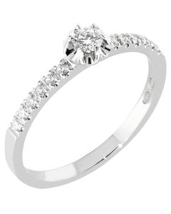 Romanssi timanttisormus valkokulta 225-022