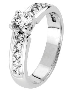 Romanssi timanttisormus valkokulta 182-070-170