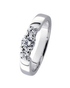 Romanssi timanttisormus valkokulta 179-050-170
