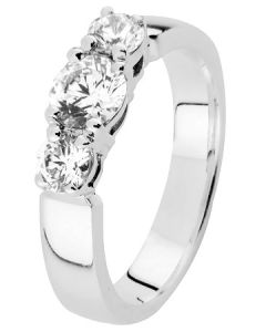 Romanssi timanttisormus valkokulta 180-090