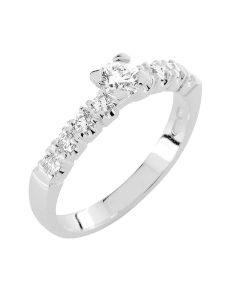 Romanssi timanttisormus valkokulta 187-045-170