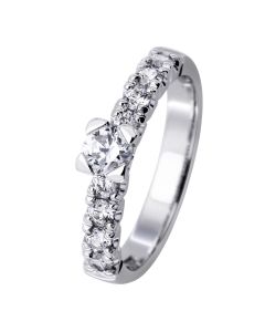 Romanssi timanttisormus valkokulta 202-070-190