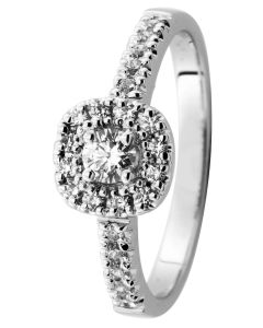 Romanssi timanttisormus valkokulta 203-037-185