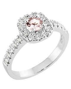 Romanssi Halo timanttisormus valkokulta 204/204B-063M-155