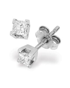Romanssi timanttikorvakorut valkokulta KK 100-028V