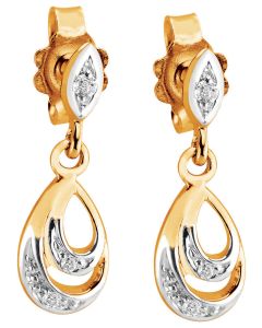 Brilliant Star timanttikorvakorut valkokulta EAOX7961G