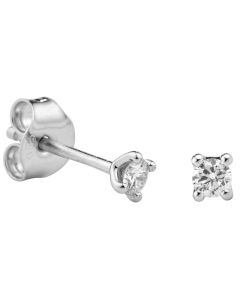 Kohinoor timanttikorvakorut valkokulta 143-215V-14