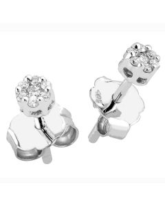 Brilliant Star timanttikorvakorut valkokulta ET HP1423