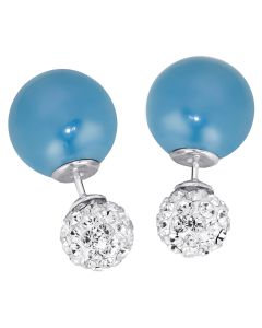 Plus tupla hopeakorvakorut SCE08920- BLUE