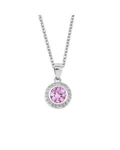 Aalmark Stella hopeakaulaketju N817/42-45 PINK