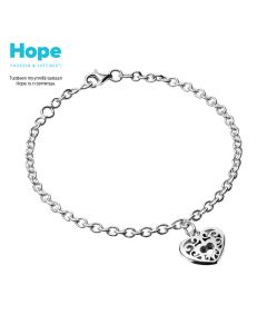 Lumoava Riemu hopearanneketju/koru 5357 00 000