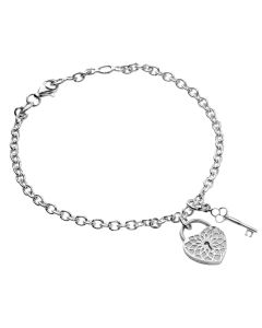 Lumoava Aarre hopearanneketju/koru 5373 50 000