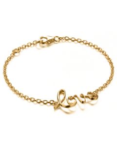 Lumoava Love hopearanneketju/koru L53192500700