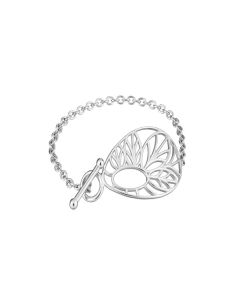 Lumoava Greta hopearanneketju/koru L53201100180