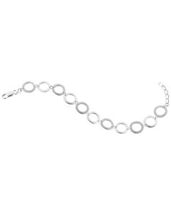 Timanttiset-hopeakorut hopearanneketju/koru M32001