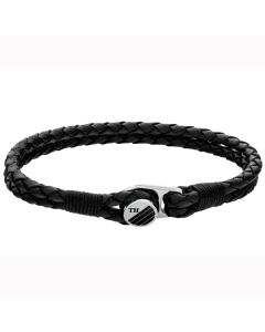 Tommy Hilfiger Button Leath teräsrannekoru THJ2790197S